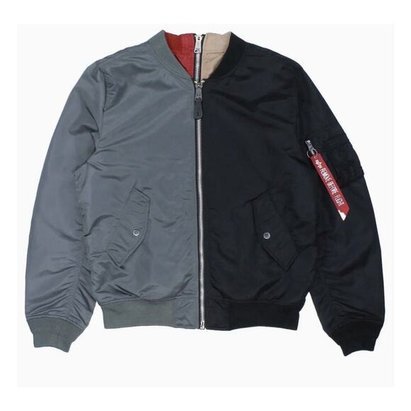 Alpha Industries Other - Alpha Industries Bomber Flight Jacket L-2B Reversible Color Block Men’s Sz S